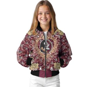 personalized florida state seminoles heart explosion garnet jacket top rated