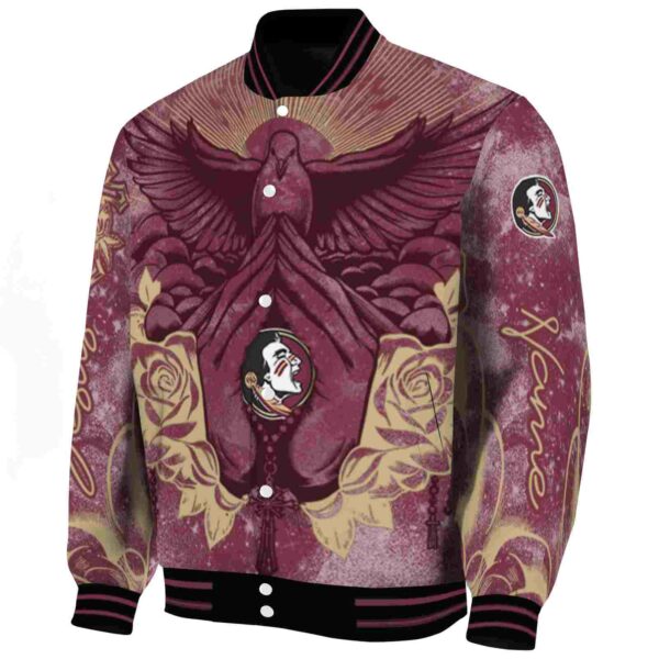 personalized florida state seminoles praying hands garnet jacket best selling