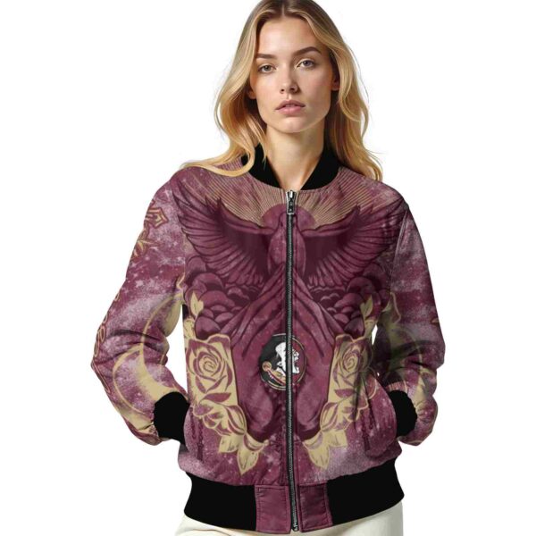 personalized florida state seminoles praying hands garnet jacket latest model