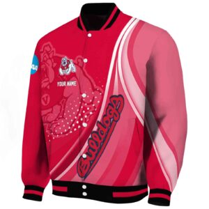 personalized fresno state bulldogs wave patterns red jacket best selling