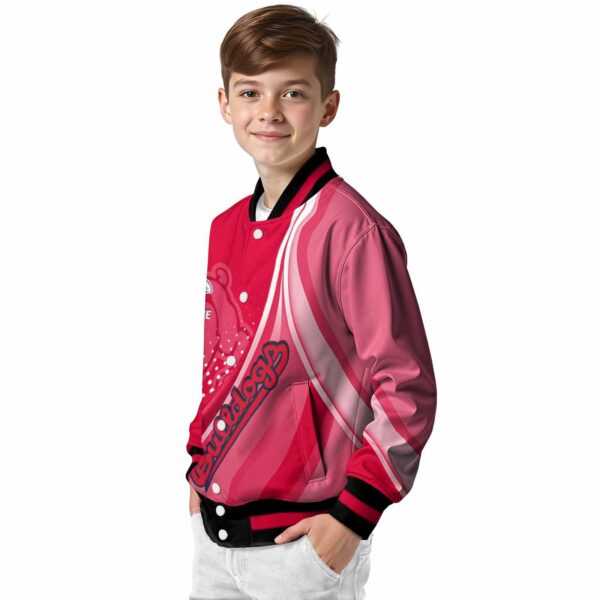 personalized fresno state bulldogs wave patterns red jacket trendy