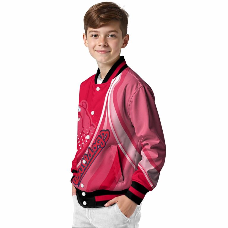 personalized fresno state bulldogs wave patterns red jacket trendy