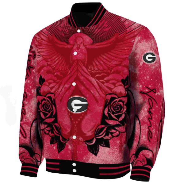personalized georgia bulldogs praying hands red jacket best selling