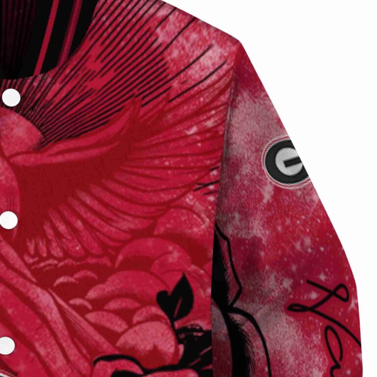 personalized georgia bulldogs praying hands red jacket premium grade