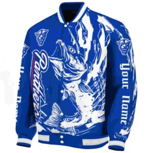 personalized georgia state panthers fishing passion blue white jacket best selling