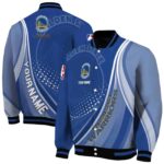 personalized golden state warriors wave patterns blue jacket best selling
