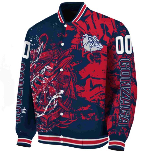 personalized gonzaga bulldogs fishing art blue jacket best selling