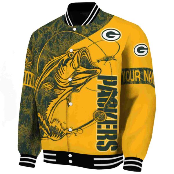 personalized green bay packers fishing rod gold jacket best selling
