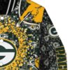 personalized green bay packers heart explosion green jacket premium grade