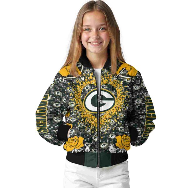 personalized green bay packers heart explosion green jacket top rated