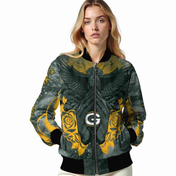 personalized green bay packers praying hands green jacket latest model