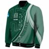 personalized hawaii rainbow warriors wave patterns green jacket best selling