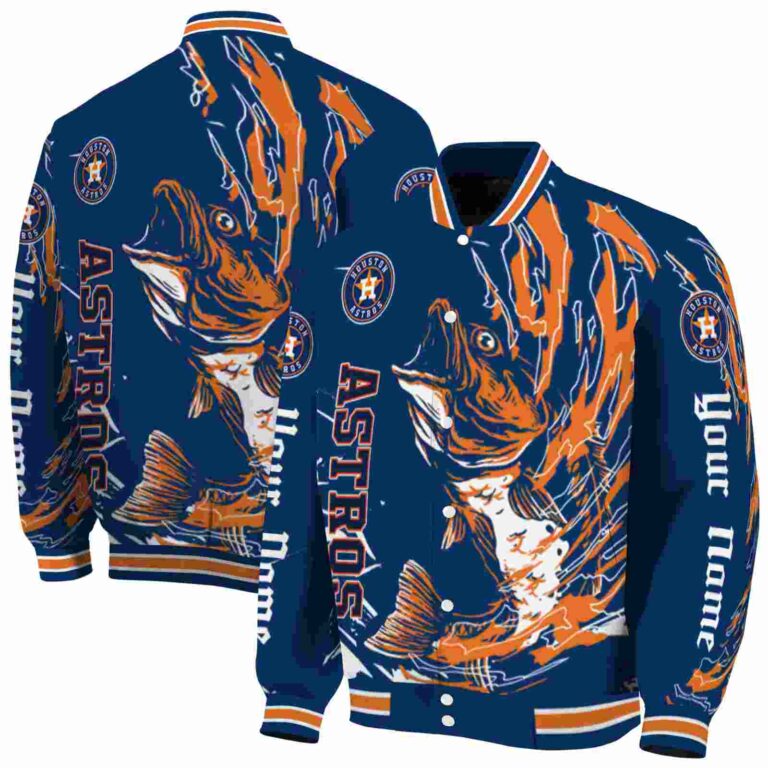 personalized houston astros fishing passion blue white jacket fashion forward