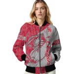 personalized houston cougars fishing rod gray jacket best selling