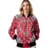 personalized houston cougars heart explosion red jacket latest model