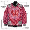 personalized houston cougars heart explosion red jacket new arrival