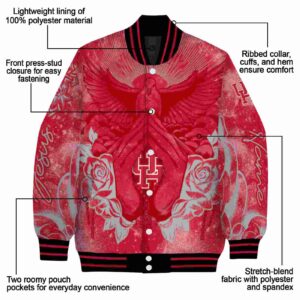 personalized houston cougars praying hands red jacket new arrival
