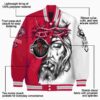 personalized houston rockets jesus tears red white jacket new arrival