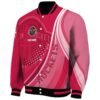 personalized houston rockets wave patterns red jacket best selling