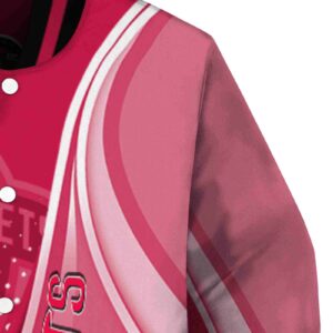 personalized houston rockets wave patterns red jacket premium grade