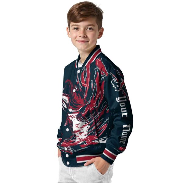 personalized houston texans fishing passion blue white jacket trendy