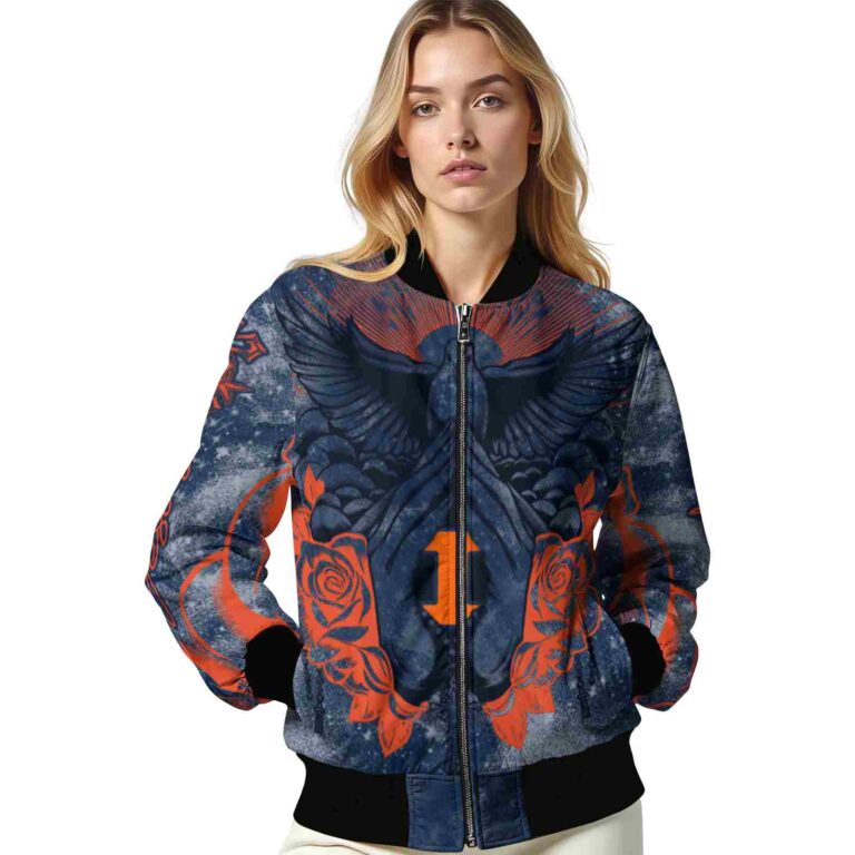 personalized illinois fighting illini praying hands blue jacket latest model