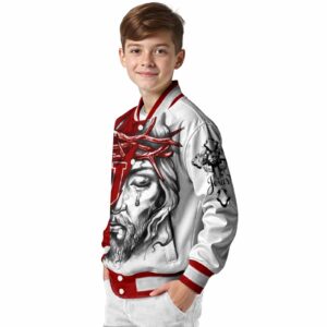 personalized indiana hoosiers jesus tears red white jacket trendy