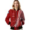 personalized indiana hoosiers wave patterns red jacket latest model