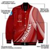personalized indiana hoosiers wave patterns red jacket new arrival