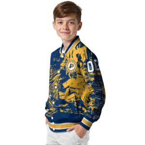 personalized indiana pacers fishing art blue jacket trendy