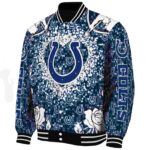 personalized indianapolis colts heart explosion blue jacket best selling