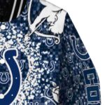 personalized indianapolis colts heart explosion blue jacket best selling