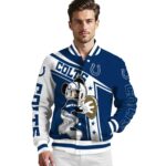 personalized indianapolis colts mickey football blue white jacket best selling
