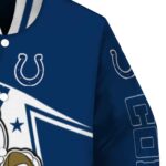 personalized indianapolis colts mickey football blue white jacket best selling