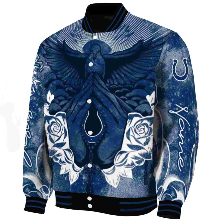 personalized indianapolis colts praying hands blue jacket best selling
