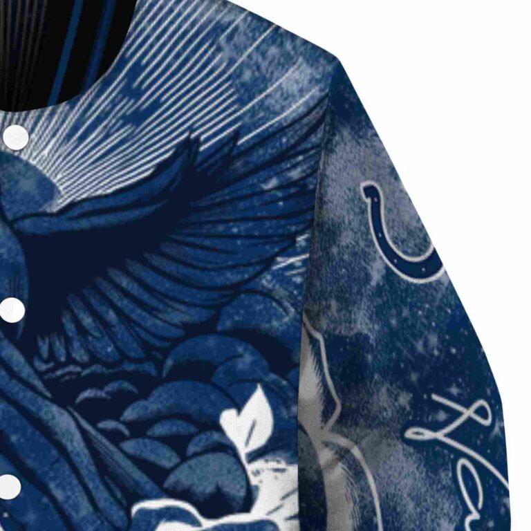 personalized indianapolis colts praying hands blue jacket premium grade