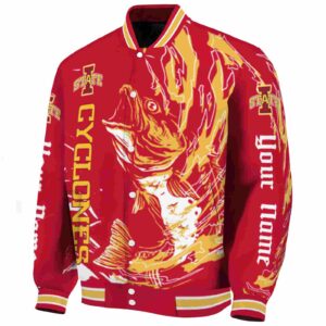 personalized iowa state cyclones fishing passion red white jacket best selling