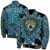 personalized jacksonville jaguars heart explosion teal jacket fashion forward