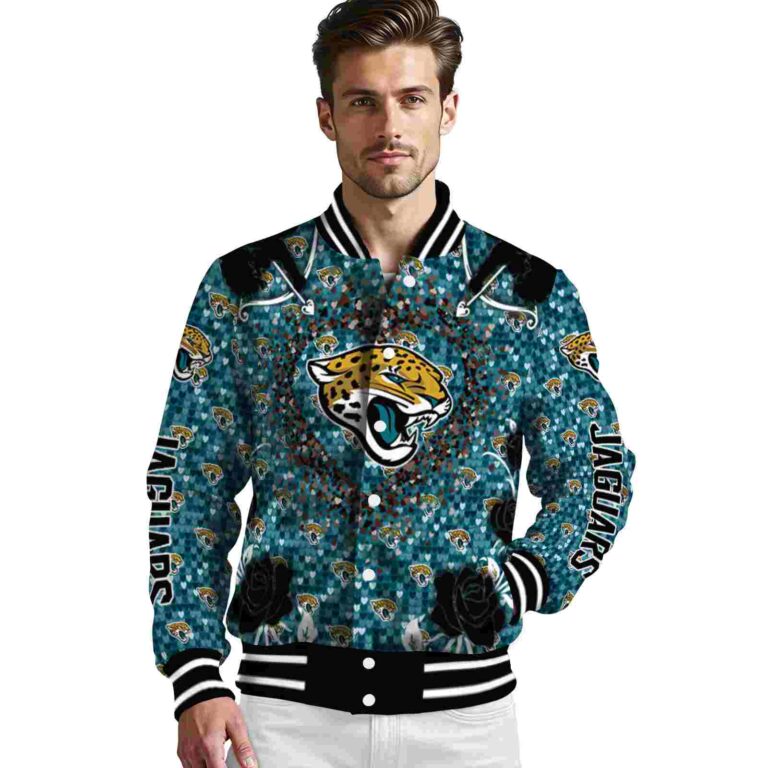 personalized jacksonville jaguars heart explosion teal jacket high quality