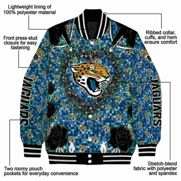 personalized jacksonville jaguars heart explosion teal jacket new arrival