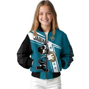 personalized jacksonville jaguars mickey football teal white jacket top rated
