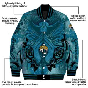 personalized jacksonville jaguars praying hands teal jacket new arrival