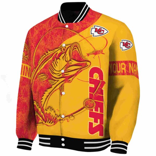 personalized kansas city chiefs fishing rod gold jacket best selling