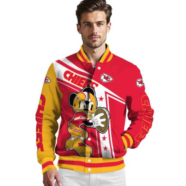 personalized kansas city chiefs mickey football red white jacket high quality