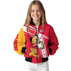 personalized kansas city chiefs mickey football red white jacket top rated