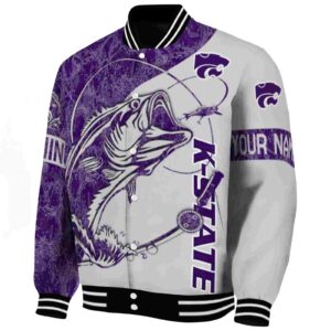 personalized kansas state wildcats fishing rod grey jacket best selling