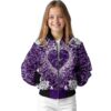 personalized kansas state wildcats heart explosion purple jacket top rated