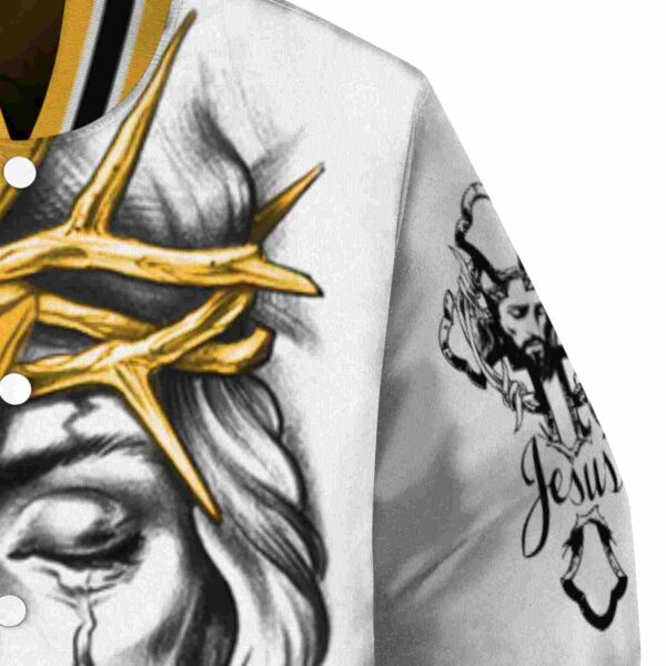 personalized kennesaw state owls jesus tears gold white jacket premium grade