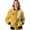 personalized kennesaw state owls wave patterns gold jacket latest model