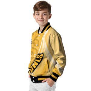 personalized kennesaw state owls wave patterns gold jacket trendy